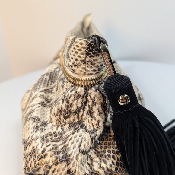 Jimmy Choo Rilley Clutch Bag in Natural Python - Picture 13 of 14